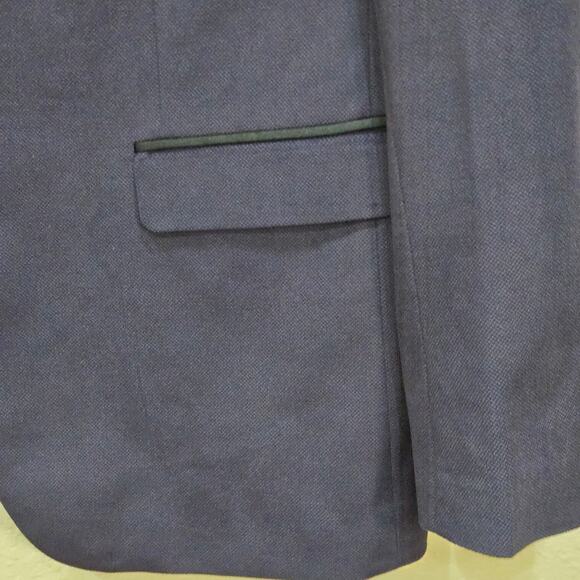 Paisley & Gray Slim Fit Purple Blazer with Black Lapel 44R - Picture 4 of 11